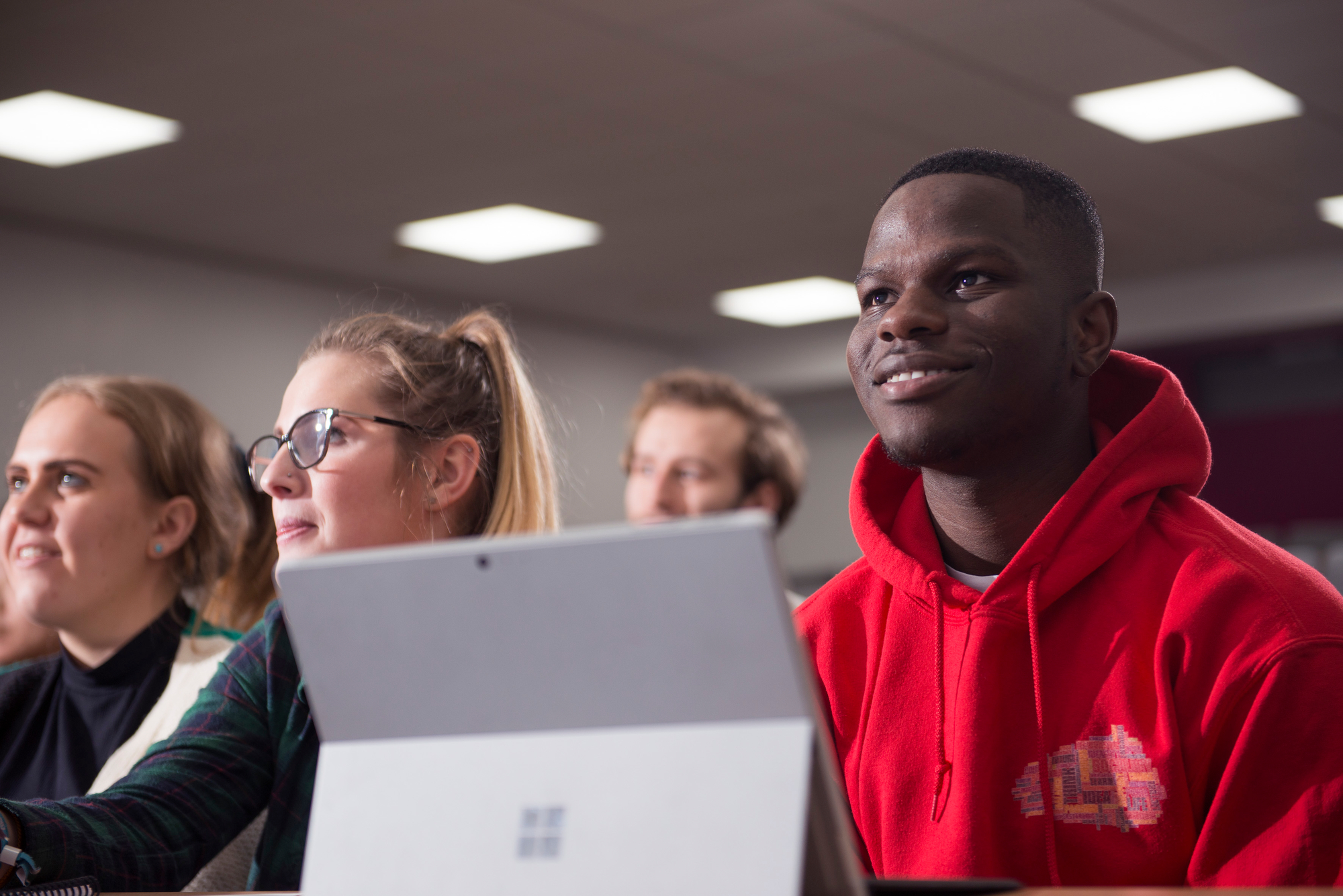 Students in lecture theatre